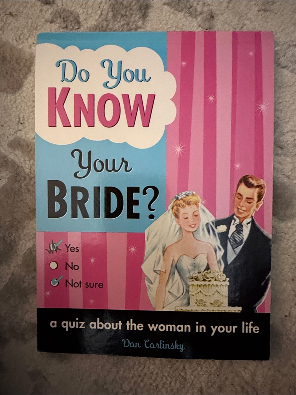 Do You Know Your Bride? Quiz Game - Pink and Blue Bridal Party Fun